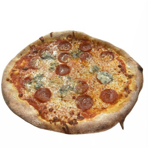Pizza Gorgonzola Salamino Piccante