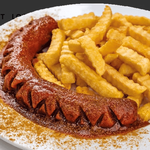 Currywurst Pommes (Rind)