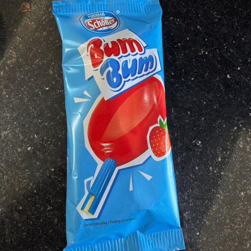Bum Bum mit Kaugummi Stiel