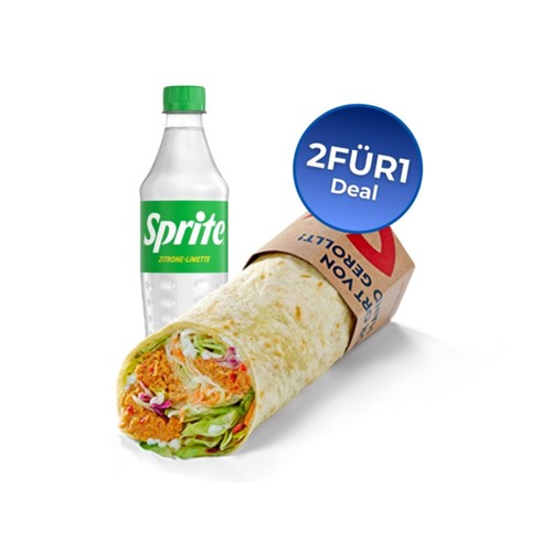 Spicy Thunfisch-Wrap & Sprite