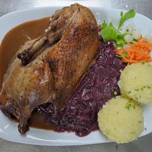 Halbe Landhausente