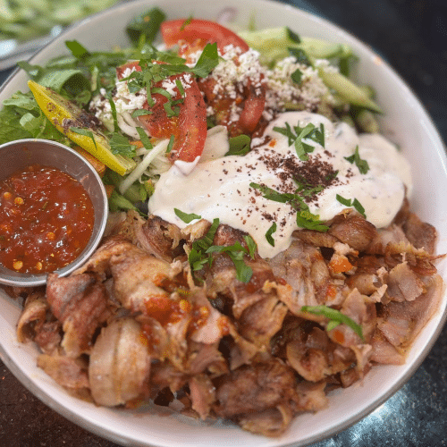 Dönerteller mit Salat