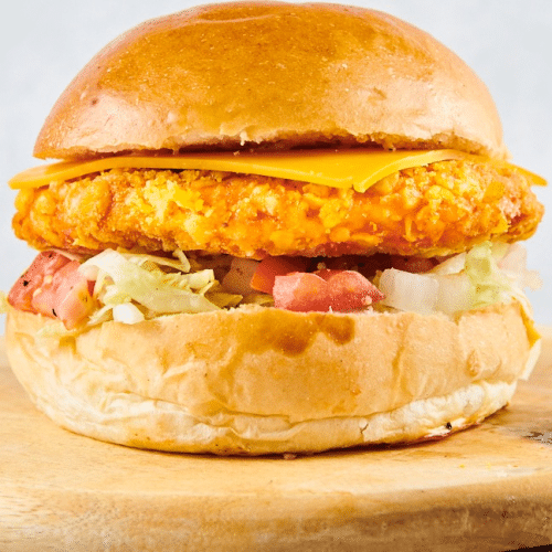 Chicken cheddar burger