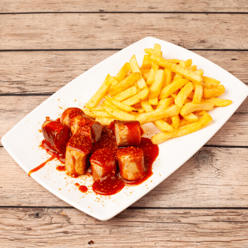 Currywurst mit pommes