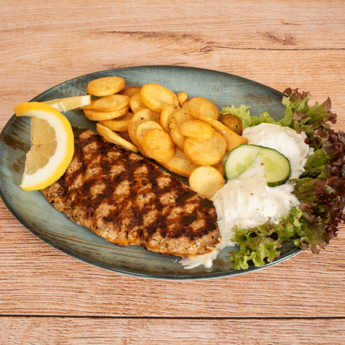 Bifteki mit Fetakäse gefüllt