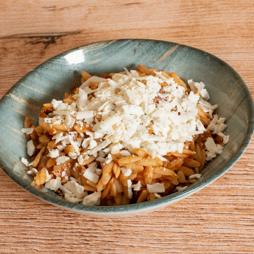 Reisnudeln mit Tomatensauce