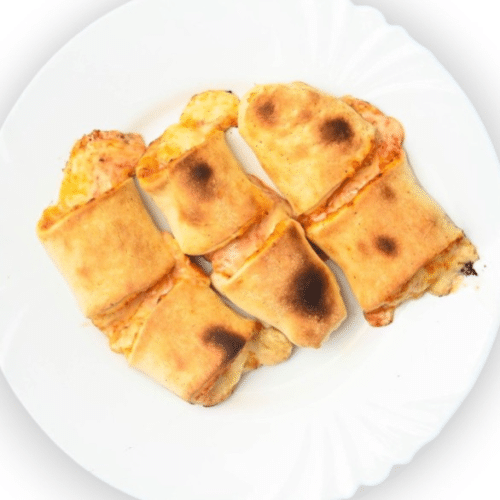 Pizzabrötchen mit Schinken und Käse