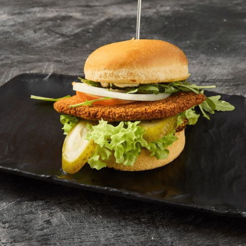 Vegane Crispy Chickimicki Burger (vegan)