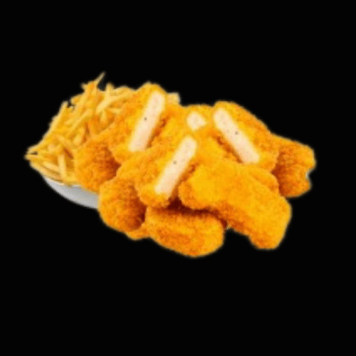 Chicken Nuggets mit Pommes frites