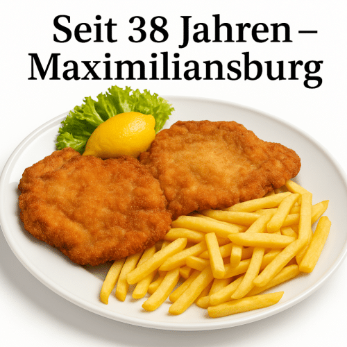 Schweineschnitzel mit Pommes