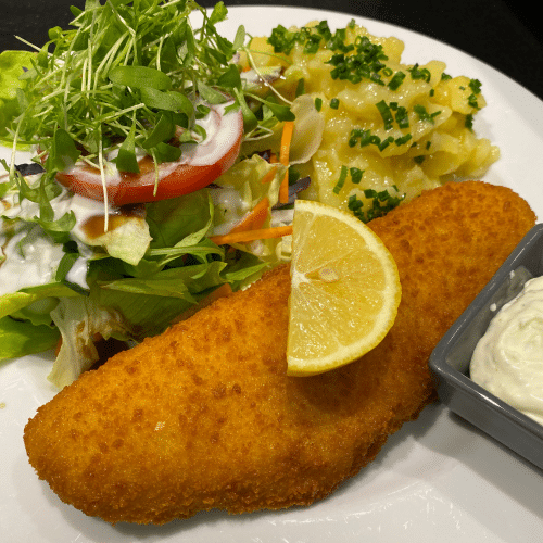 Seelachsfilet mit Knusper Panade