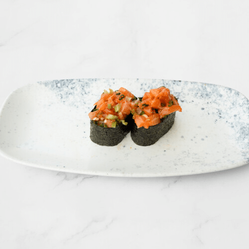 Spicy Salmon Nigiri
