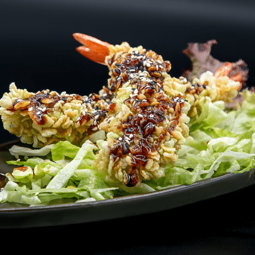 Crunchy-Garnelenspieße