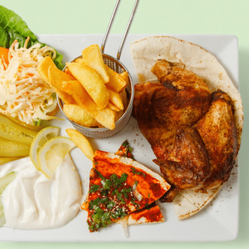Halbes Hähnchen vom Gasgrill