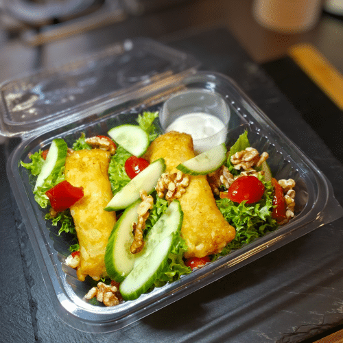 Kartoffeltaschen Salat