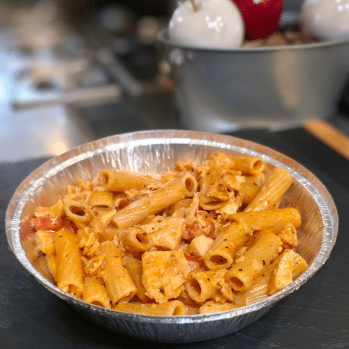 Pasta Lachs-Tomatencreme