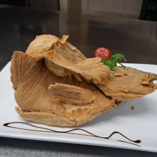 Gebackener halber Karpfen