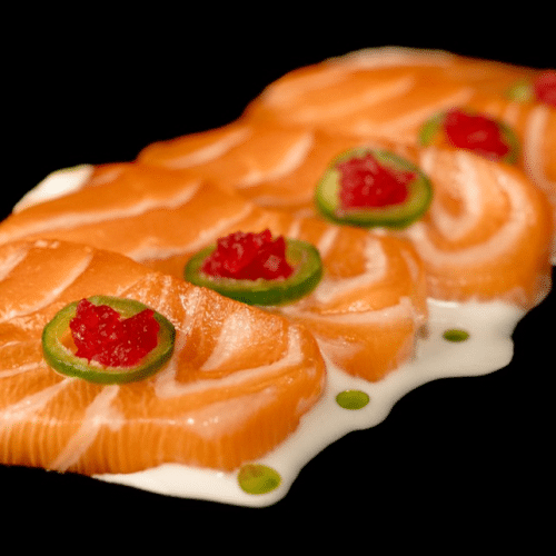 New Style Dashi Lachs Sashimi (60g)