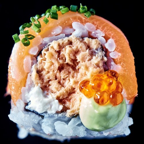 Pulled Lachs Roll (8 Stücke)