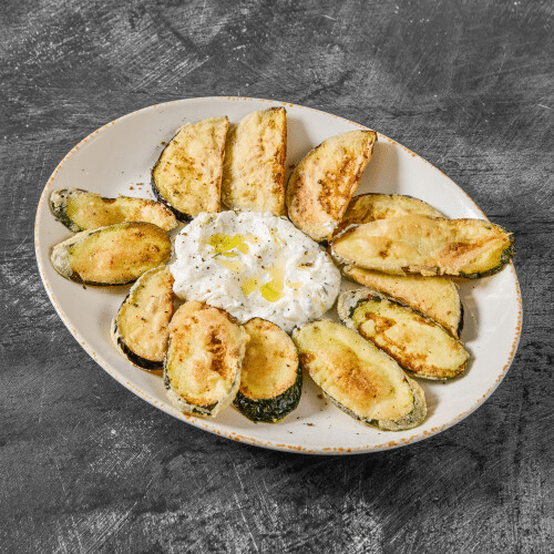 Gebackene Auberginen und Zucchini