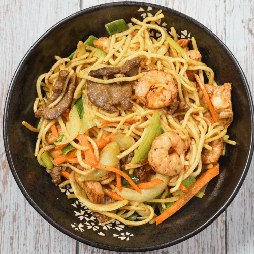 Bami-Goreng nach indonesischer Art(leicht scharf)