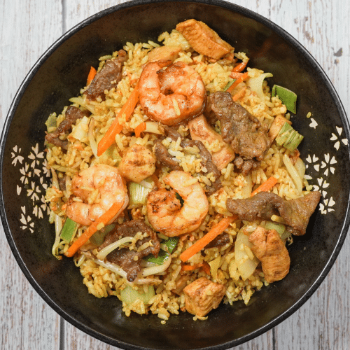 Nasi-Goreng nach indonesischer Art(leicht scharf)