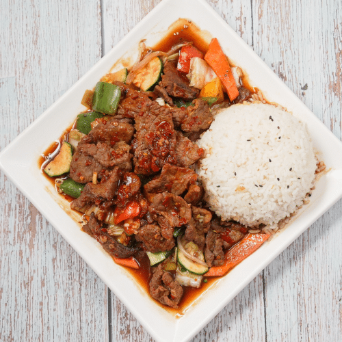 Rindfleisch nach Szechuan Art (scharf)