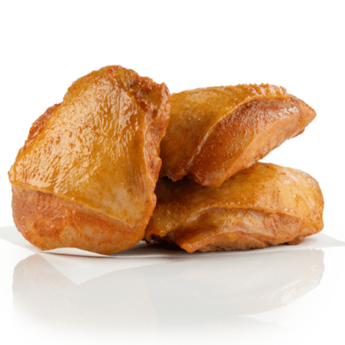 Chickn Thigh Hot Honey mit Pommes
