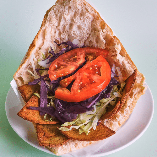 Seitan Döner im Brot (vegan)