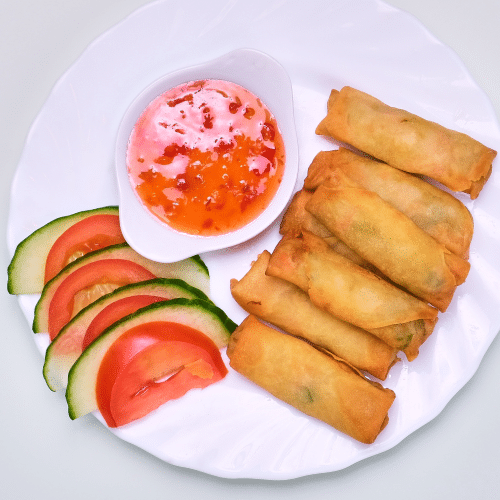 Vegetarische Mini Frühlingsrollen (7 Stück)