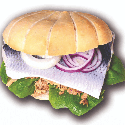 Bismark-Hering Fischbrötchen