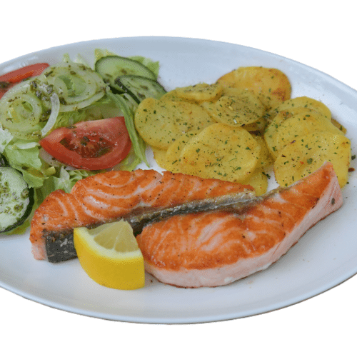 Lachsfilet Teller