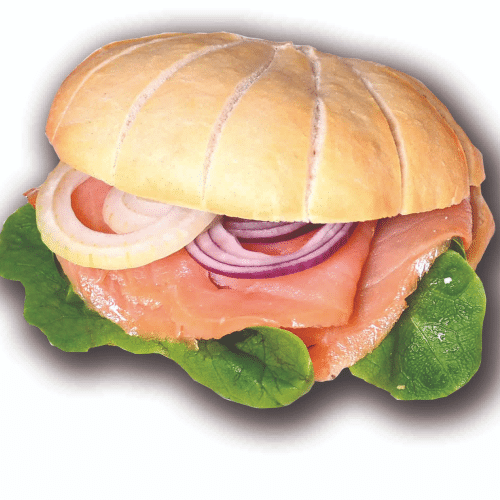 Räucherlachs Fischbrötchen