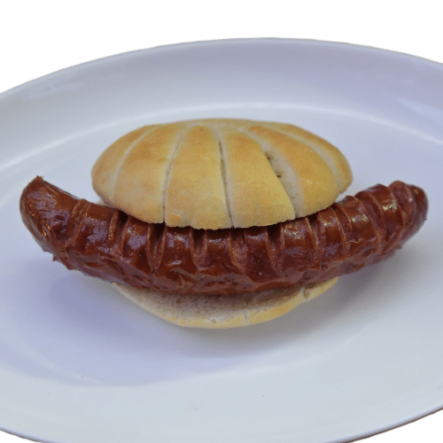 Rindswurst im Brötchen