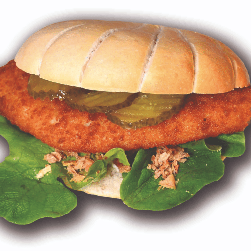 Seelachs Backfisch Fischbrötchen
