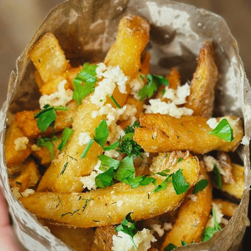 Knoblauch Pommes
