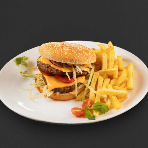 Doppelter Cheeseburger