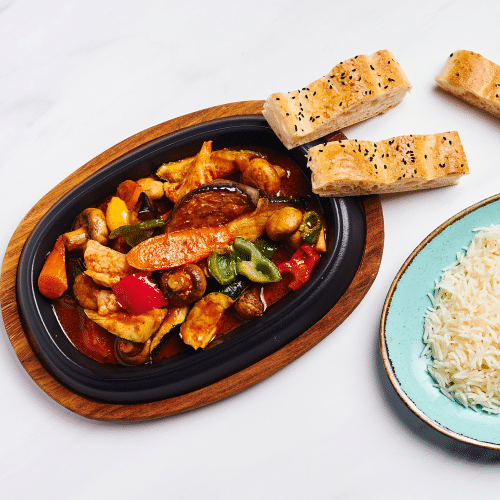Tagesgericht mit Fleisch (Halal)
