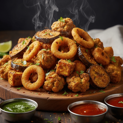 Mix pakora teller für zwei