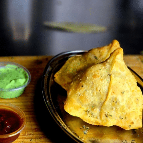 Samosas (2 Stück, vegan)