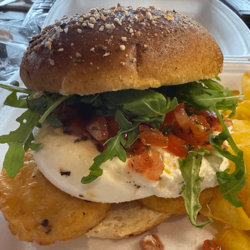 Rösti-Burrata Burger
