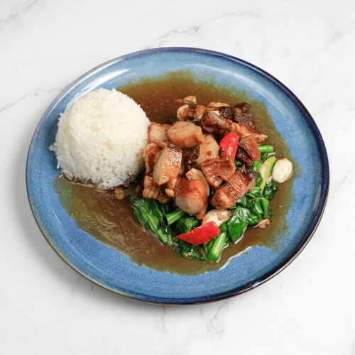 Pad Kanah Moo Grob