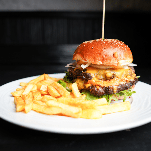 Doppel-Cheeseburger XXL