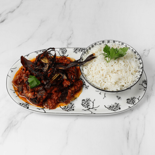 Gebackene Aubergine