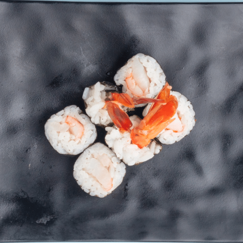 Spicy Ebi Maki (6 Stück, scharf)