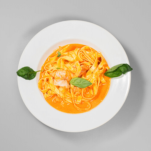 Tagliatelle con Scampi
