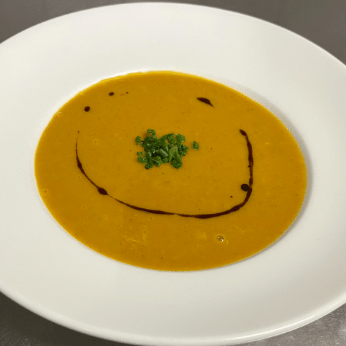 Kürbissuppe mit Kürbisöl