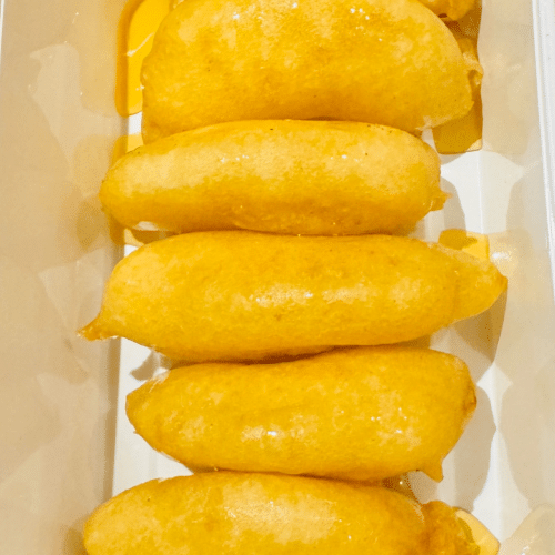 Gebackene Ananas mit Honig