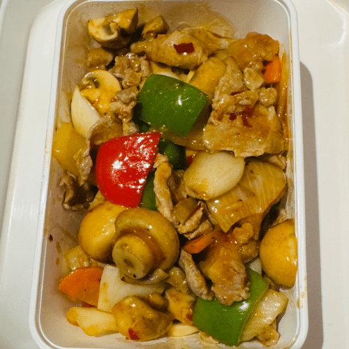 Kung Po Schweinefleisch (scharf)