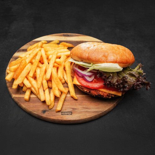 Crispy Chickenburger Menü